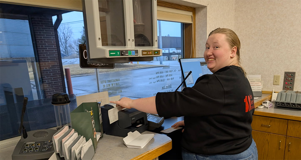 FSB employee at drive up